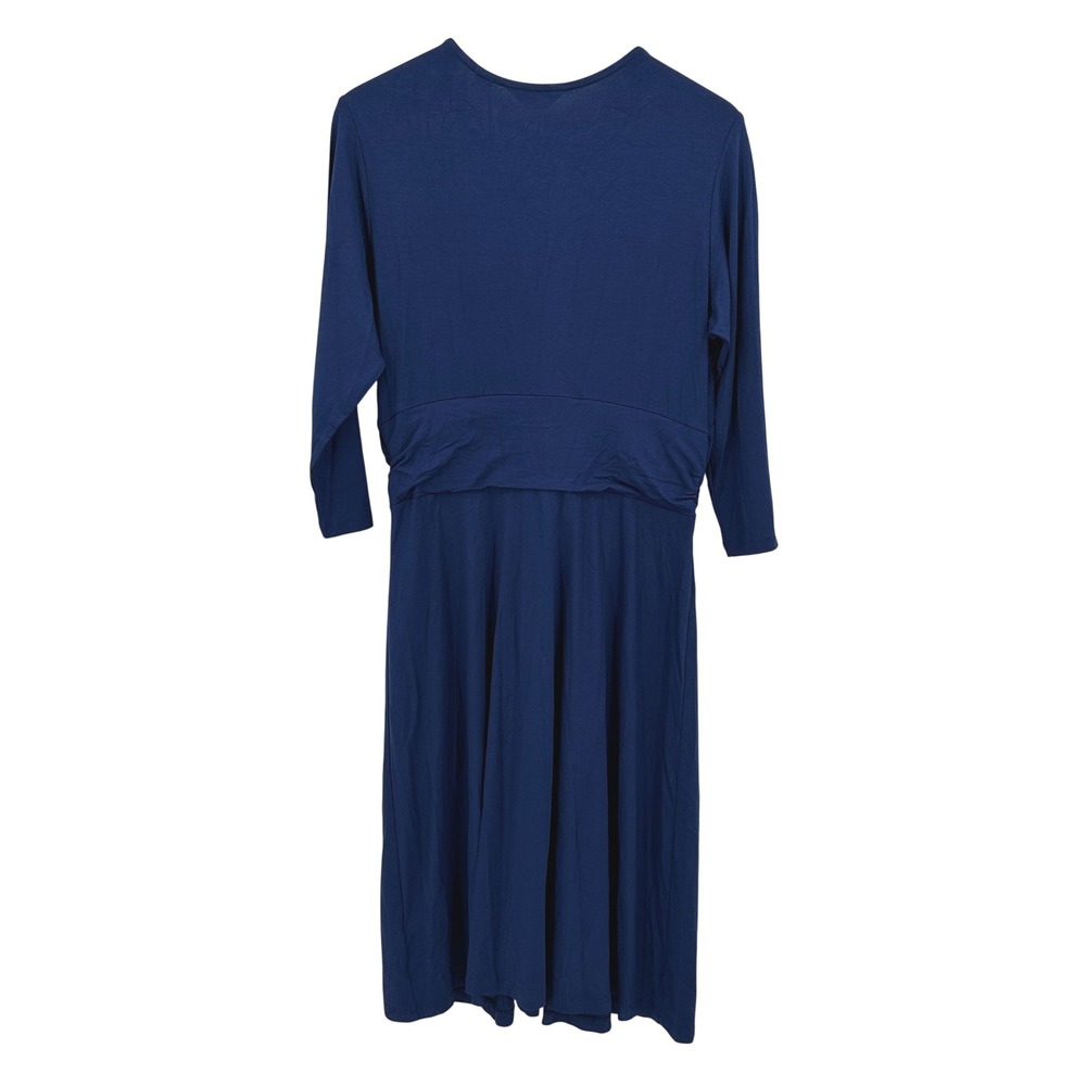 Seraphine Jolene Front Knot Maternity Dress Royal Blue 3/4 Sleeve US 12 NWT - Picture 6 of 8